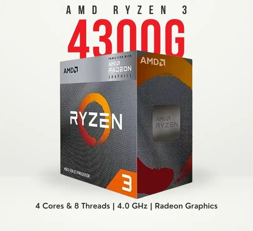 AMD Ryzen 3 4300G 4 Cores and 8 threads AM4 With vega Graphics