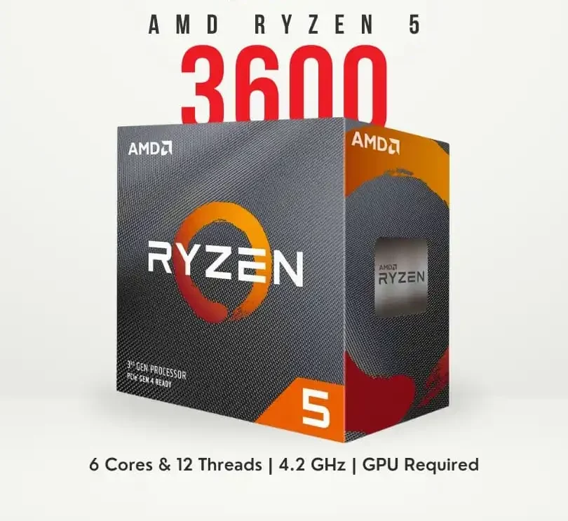 AMD Ryzen 5 3600 6 Cores and 12 Threads AM4