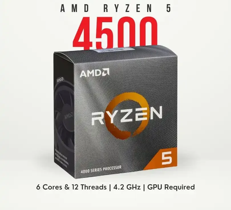 AMD Ryzen 5 4500 6 Core and 12 Thread AM4 Platform