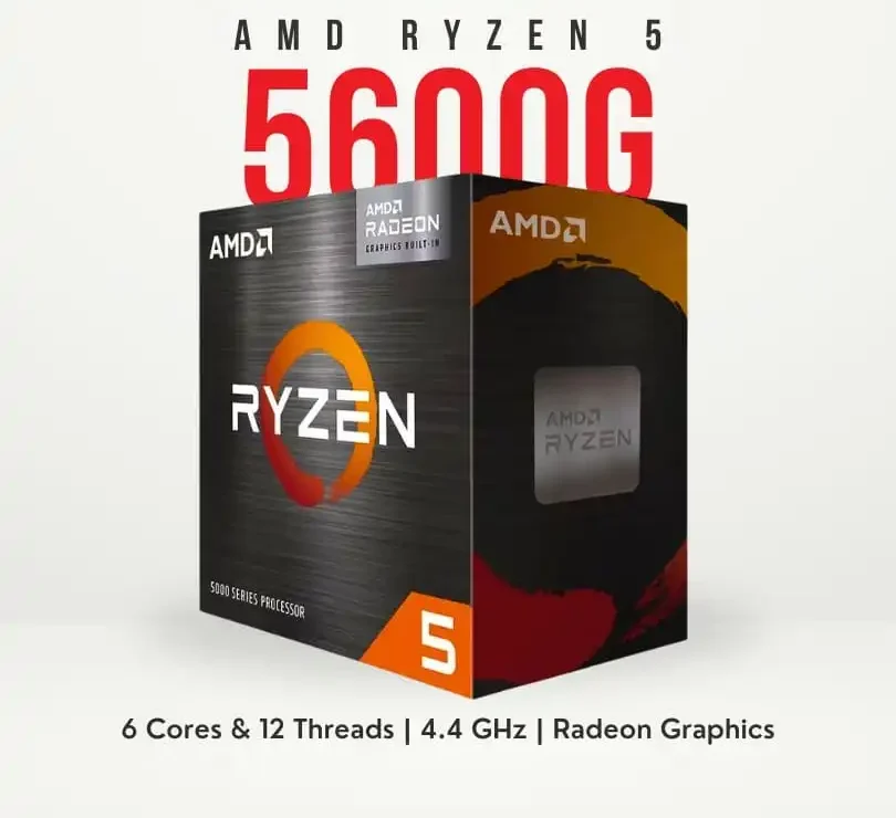 AMD Ryzen 5 5600G 6 Cores and 12 Threads AM4 with Vega Graphics