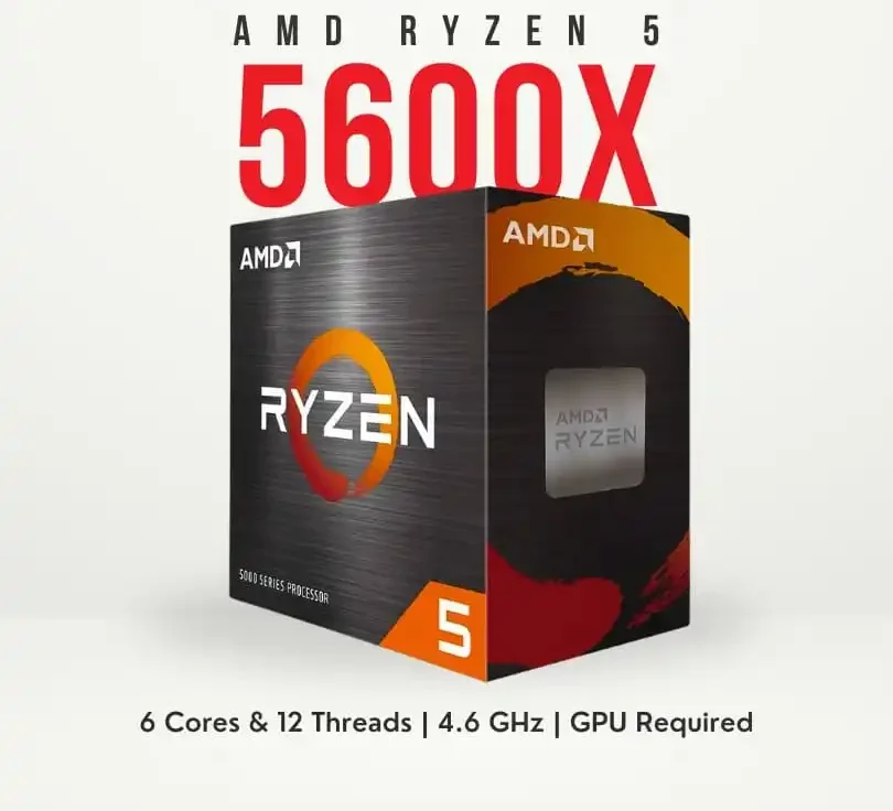 AMD Ryzen 5 5600X 6 Core and 12 Threads AM4 Platform Unlocked Chip