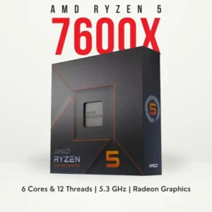 AMD Ryzen 5 7600X 6 Cores & 12 Threads AM5 Platform Unlocked Chip