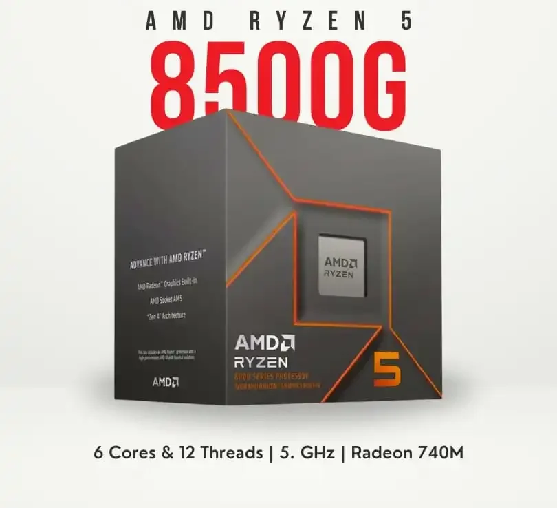 AMD Ryzen 5 8500G 6 Cores and 12 Threads AM5 with Vega Graphics