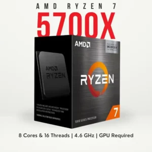 AMD Ryzen 7 5700X 8 Core and 16 Threads AM4 Unlocked